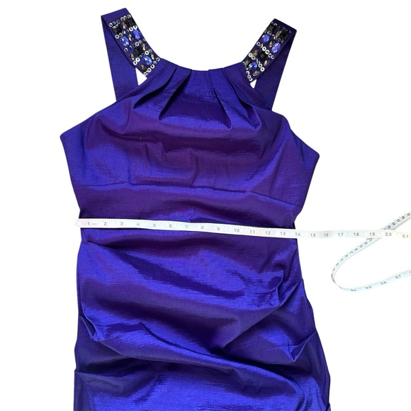 Elegant Purple Halter Dress size 8 - Picture 10 of 11